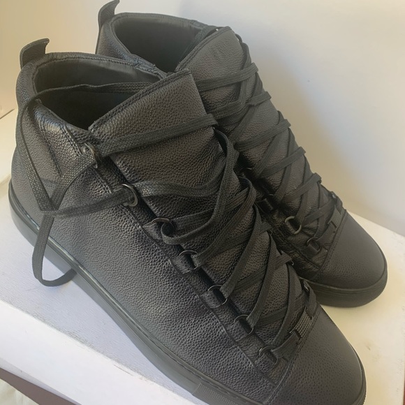 Balenciaga Men Shoe Arena High Black US10.5/EUR10 main image 5